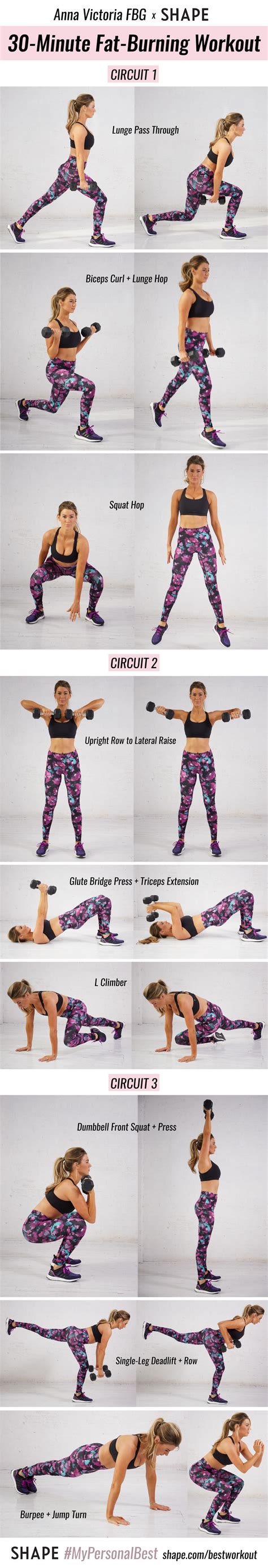 Our workouts that burn fat only require a pair of dumbbells. This Fat-Burning Workout By Anna Victoria Will Help You ...