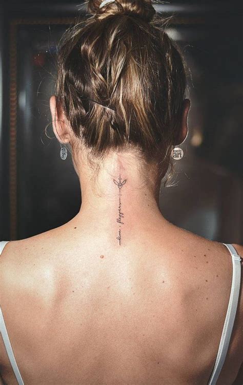 60 Stunning Neck Tattoo Ideas Youll Love Small Neck Tattoos Back Of