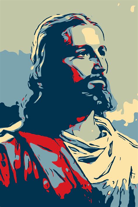 I Love This Vector Portrait Not Just Because It Is Of Jesus But Also