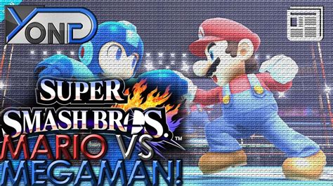 Super Smash Bros Wii U3ds Mario Vs Megaman Match Youtube