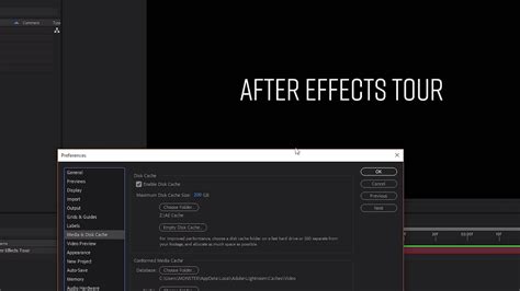Adobe After Effects For Beginners Settings