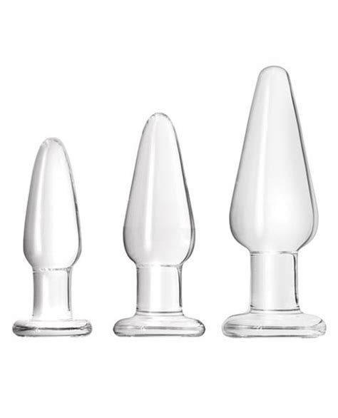 Crystal Glass Anal Trainer Tapered Kit Clear On Literotica
