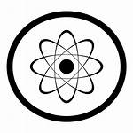 Atom Icon Clipart Nucleus Zeichen Teken Atoom
