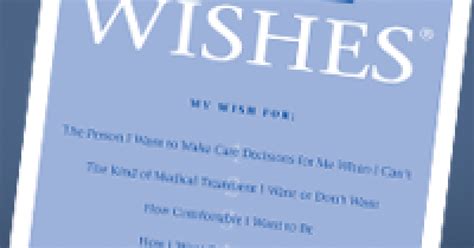 Five Wishes An Easy Advance Directive Promotes Dialogue Living Will