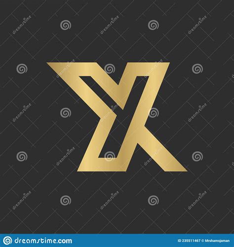 logotipo das iniciais do alfabeto yx xy x e y ilustração do vetor ilustração de iniciais