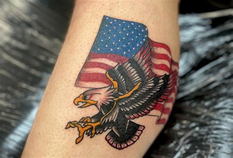 11 Flag And Eagle Tattoo Ideas That Will Blow Your Mind