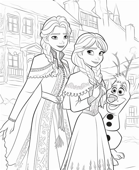50 Beautiful Frozen Coloring Pages For Your Little Princess Coloring