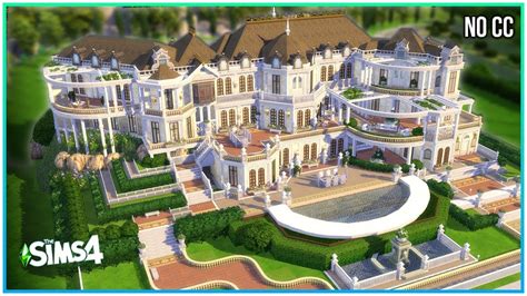 Most Luxurious Mansion No Cc Sims 4 Speed Build Kate Emerald Vrogue