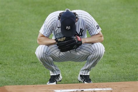 Gerrit cole #45 of the new york yankees pitches during game 1 of a doubleheader against the tampa bay rays at tropicana field on august 08, 2020 in st. Yankees' Gerrit Cole was steamed after hook, and still ...