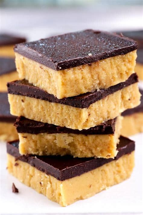 4 Ingredient Keto Peanut Butter Chocolate Bars Best No Bake Low Carb