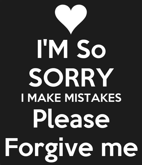 I Apologize Please Forgive Me