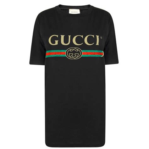 Gucci Fake Logo T Shirt Women Oversized T Shirts Flannels