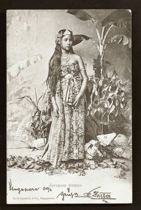 Javanese Woman Ca 1899 Javanese Woman Javanese Vintage Pictures