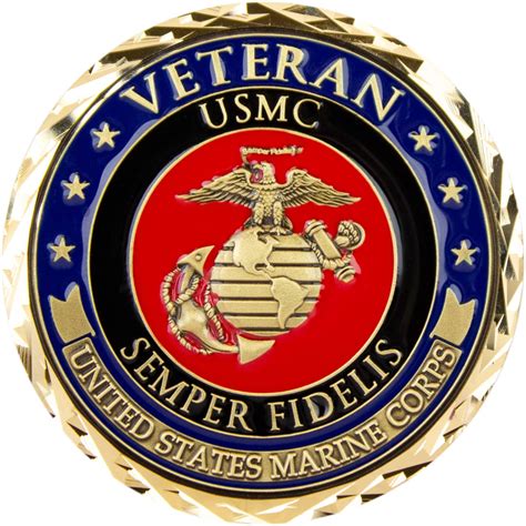 Usmc Marine Corps Veteran Challenge Coin Usamm