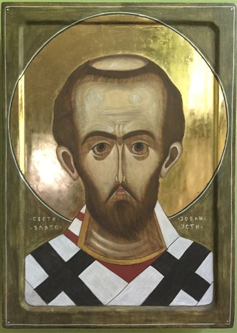 Orthodox Icon Of The Saint John Chrysostom Hand Crafted Etsy