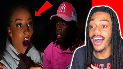 kai cenat gets stuck in the dark with teanna trump reaction 🤣 youtube