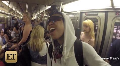 Brandy Goes Incognito And Sings On Subway Video The Baller Life