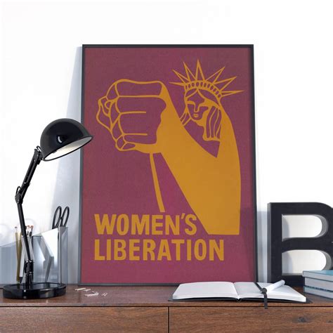 Womens Liberation Vintage Poster Unique Retro Feminist Art Womens Liberation T For Strong