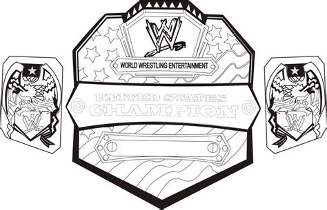 How To Draw The Wwe Championship Belt
