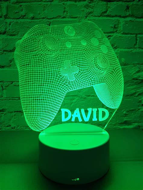 Personalised 3d Rgb Led Xbox One Controller Gaming Light Etsy
