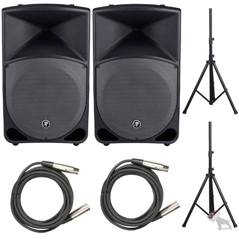 2 Mackie Thump Series TH 15A 15 Active Speaker Pair B Stock W