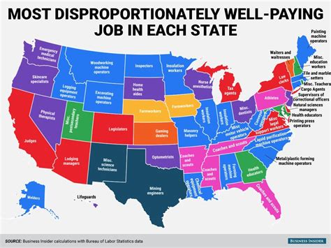The Most Disproportionately Well Paying Jobs In Each State Bureau Of