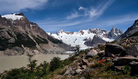 Fonds Decran Argentine Montagnes Lac Pierres El Chalten Neige Nature