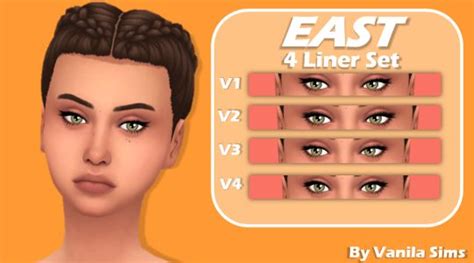 East Eyeliner Set Maxis Match Sims 4 Custom Content Sims 4 Mm