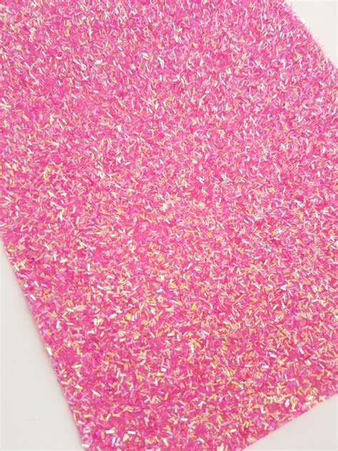Fuzzy Pink Tinsel Material8x11 Glitter Sheetsilver Glitter Etsy