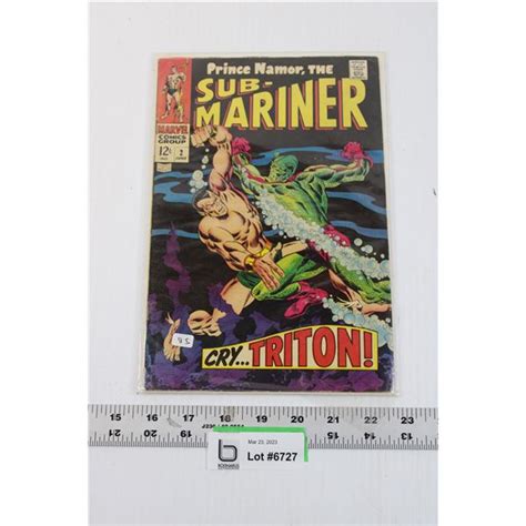 Vintage Marvel Comics Sub Mariner Comic Book 12 Cents Bodnarus