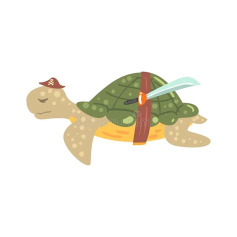 Pirate Turtle Theme Image 4 Stock Vector Illustration Of Buccaneer