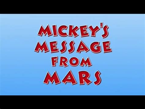 Mickeys Message From Mars Mickey Mouse Clubhouse Episodes Wiki Fandom