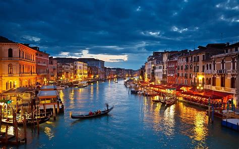 Italy Venice Gondolas River Cities Hd Wallpaper Peakpx