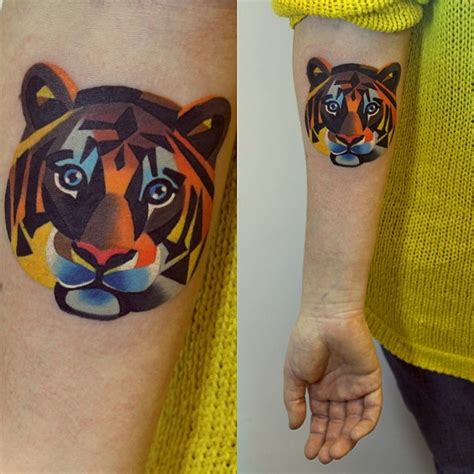 Gorgeous Colorful Watercolor Tattoos By Sasha Unisex