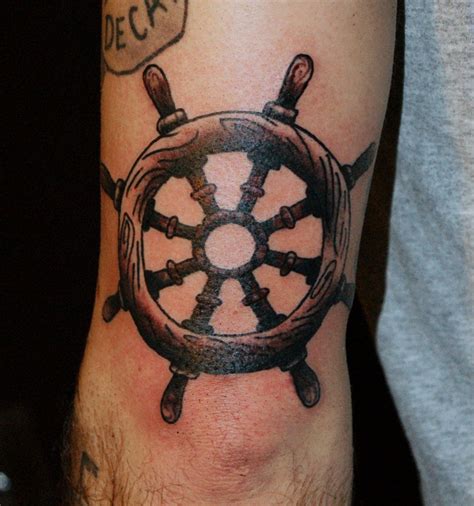 ship wheel tattoos designs ideas and meaning tattoos for you