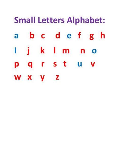 Small Alphabet Letters Printable Activity Shelter E9b