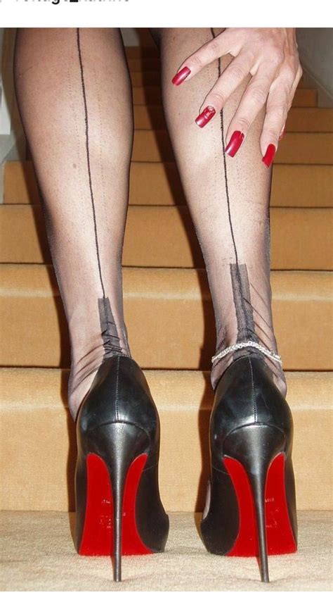 pin by sabrina on escarpins stilleto heels high heels stilettos fully fashioned stockings