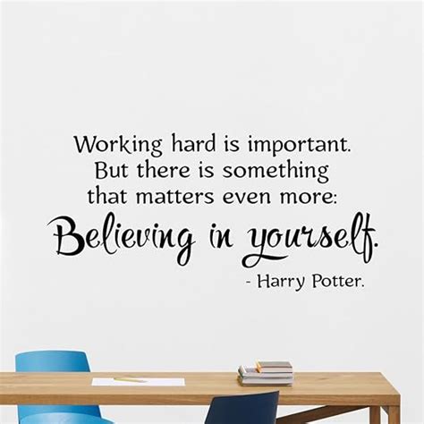 Harry Potter Working Hard Wall Art Quote Decal Vinyl Sticker Decoration