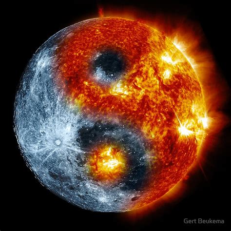 Maybe you would like to learn more about one of these? "Sun Moon Yin Yang" by Gert Beukema | Redbubble