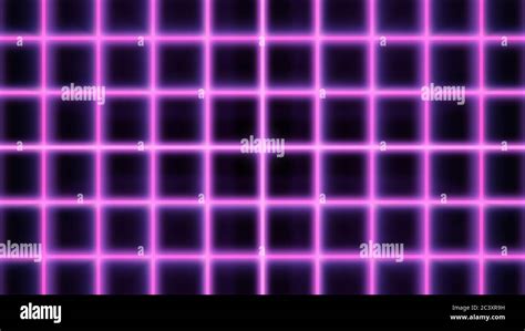Retro 80s Glowing Pink Neon Grid Synthwave Net Lines Slowly Moving