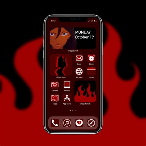 Red Aesthetic App Pack Ios 14 Baddie Y2k Black App Icons Etsy Canada