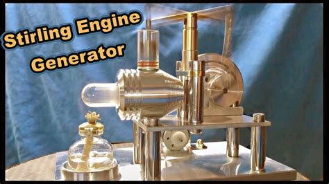 Stirling Engine Generator Walking Beam Alpha Configuration V2 Youtube
