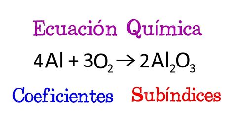 ⚗️ Coeficientes Y Subíndices 💥 ¿qué Son Diferencias Ecuaciones
