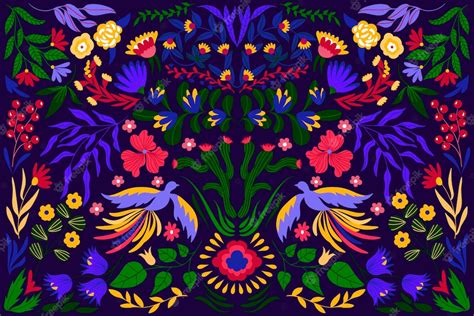 Free Vector Colorful Mexican Concept For Wallpaper