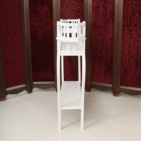 Unique office desk planters & wooden plant stands undoubtedly deserve your special attention! White Wooden Pot Plant Stand for sale at Pamono