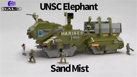 Halo Mega Construx Unsc Elephant Sand Mist Set Halo Megaconstrux
