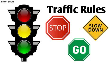 Traffic Rules For Kids Traffic Signal I Road Safety Video I Traffic