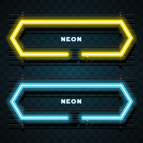 Premium Vector Neon Light Banner