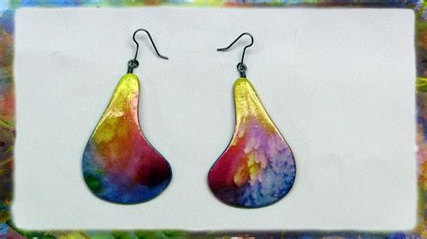 Golden milk is a traditional indian drink that has its roots in ayurveda. How to make Watercolor Paper Earrings by Ross Barbera ...