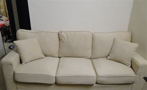 3 seater dual material good quality colours a. shOP till u drOP: sofa branded terpakai